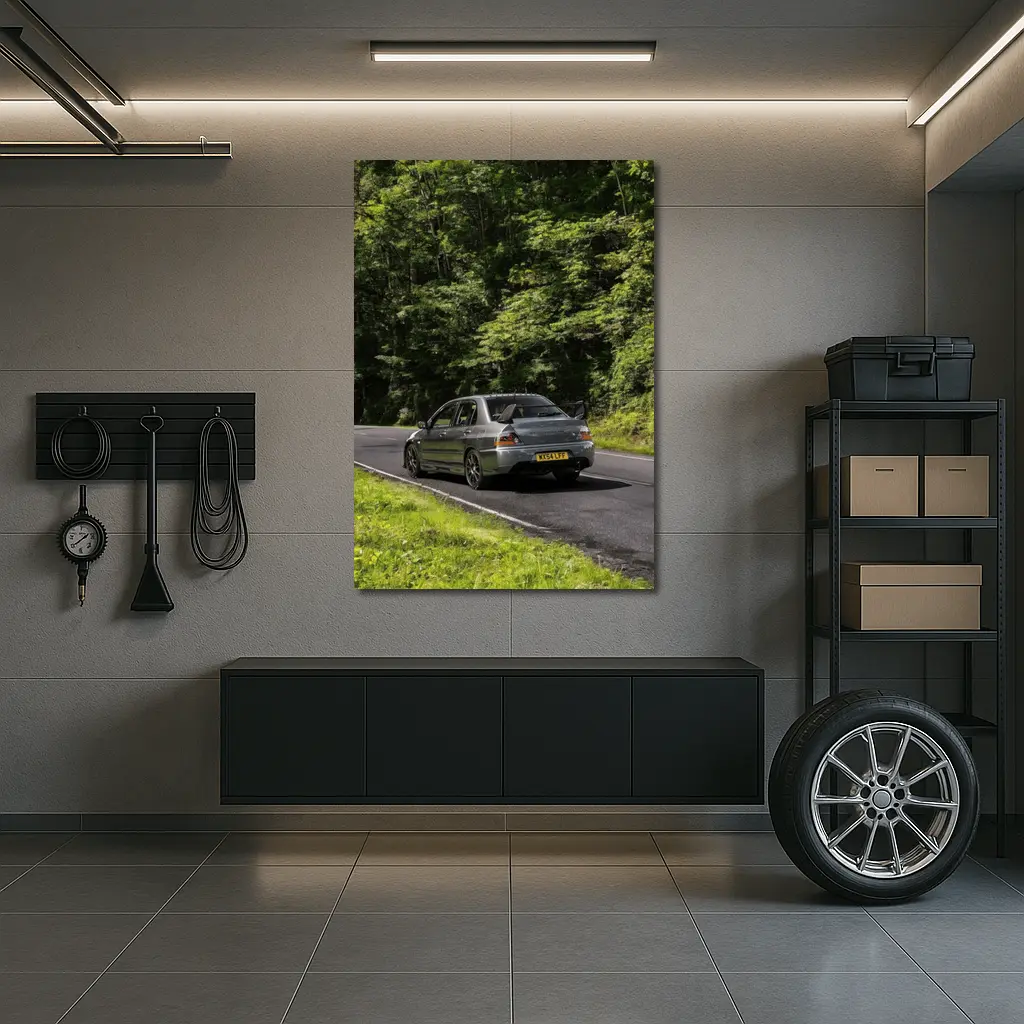 Mitsubishi Lancer Evo Forest Road Drive – Wall Art