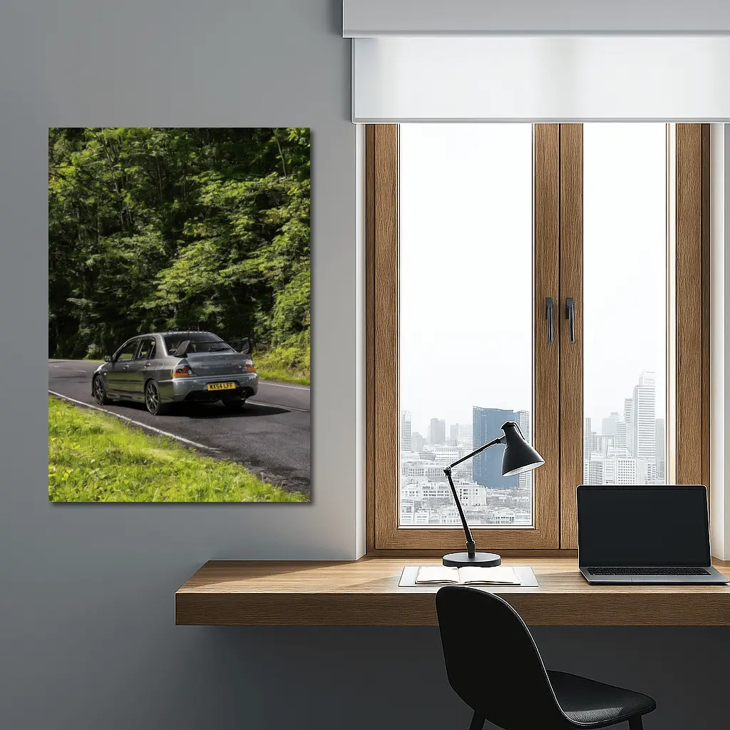 Mitsubishi Lancer Evo Forest Road Drive – Wall Art