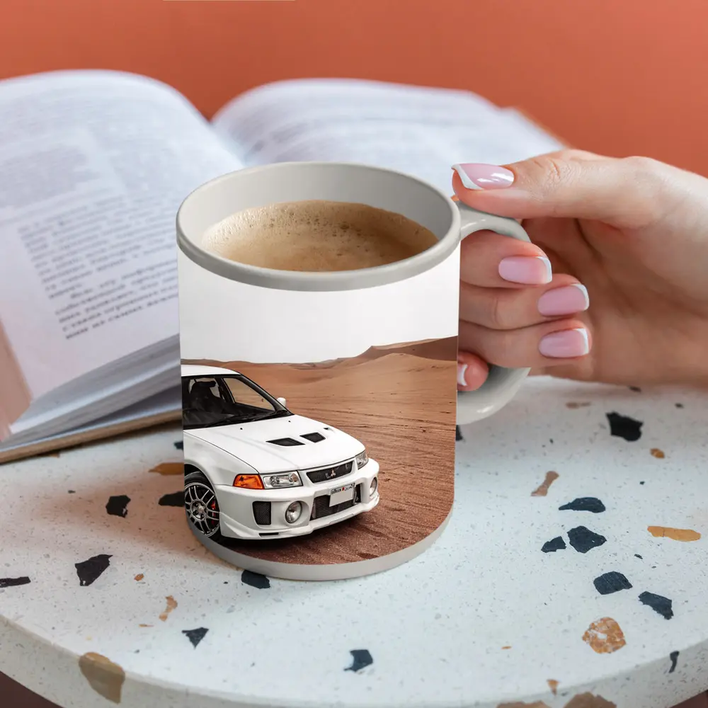 Mitsubishi Lancer Evolution Desert Sand Dunes – Mugs