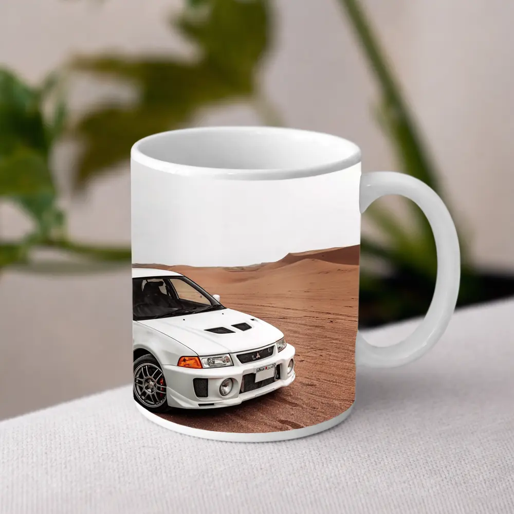 Mitsubishi Lancer Evolution Desert Sand Dunes – Mugs
