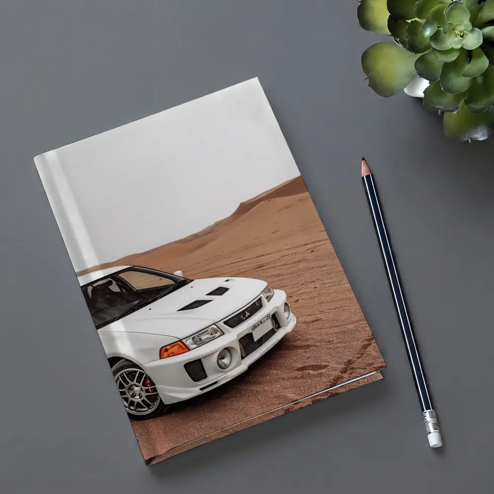 Mitsubishi Lancer Evolution Desert Sand Dunes – Notebooks