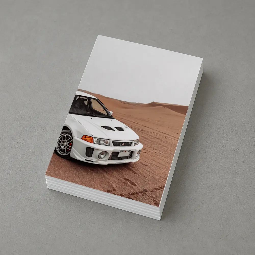 Mitsubishi Lancer Evolution Desert Sand Dunes – Postcards