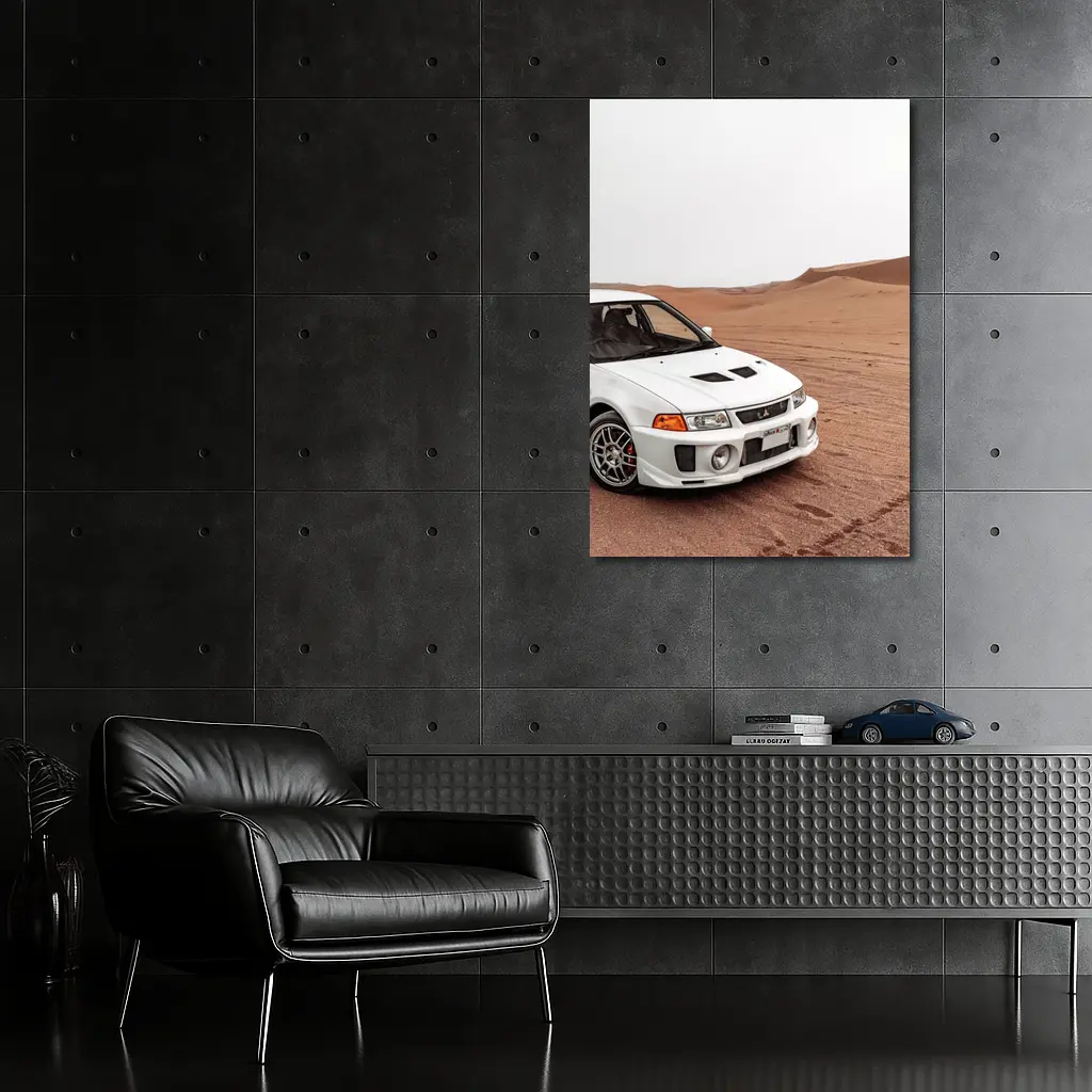 Mitsubishi Lancer Evolution Desert Sand Dunes – Wall Art