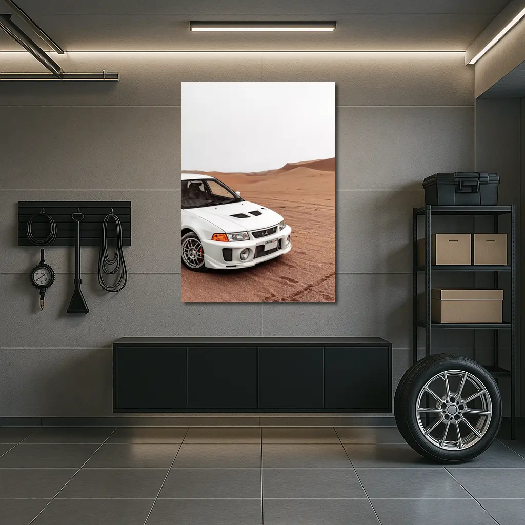 Mitsubishi Lancer Evolution Desert Sand Dunes – Wall Art