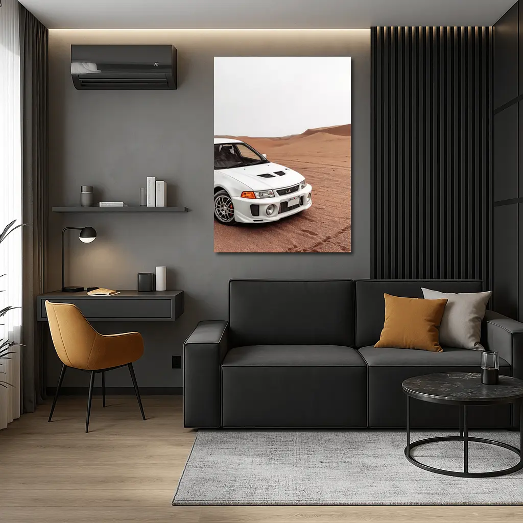 Mitsubishi Lancer Evolution Desert Sand Dunes – Wall Art