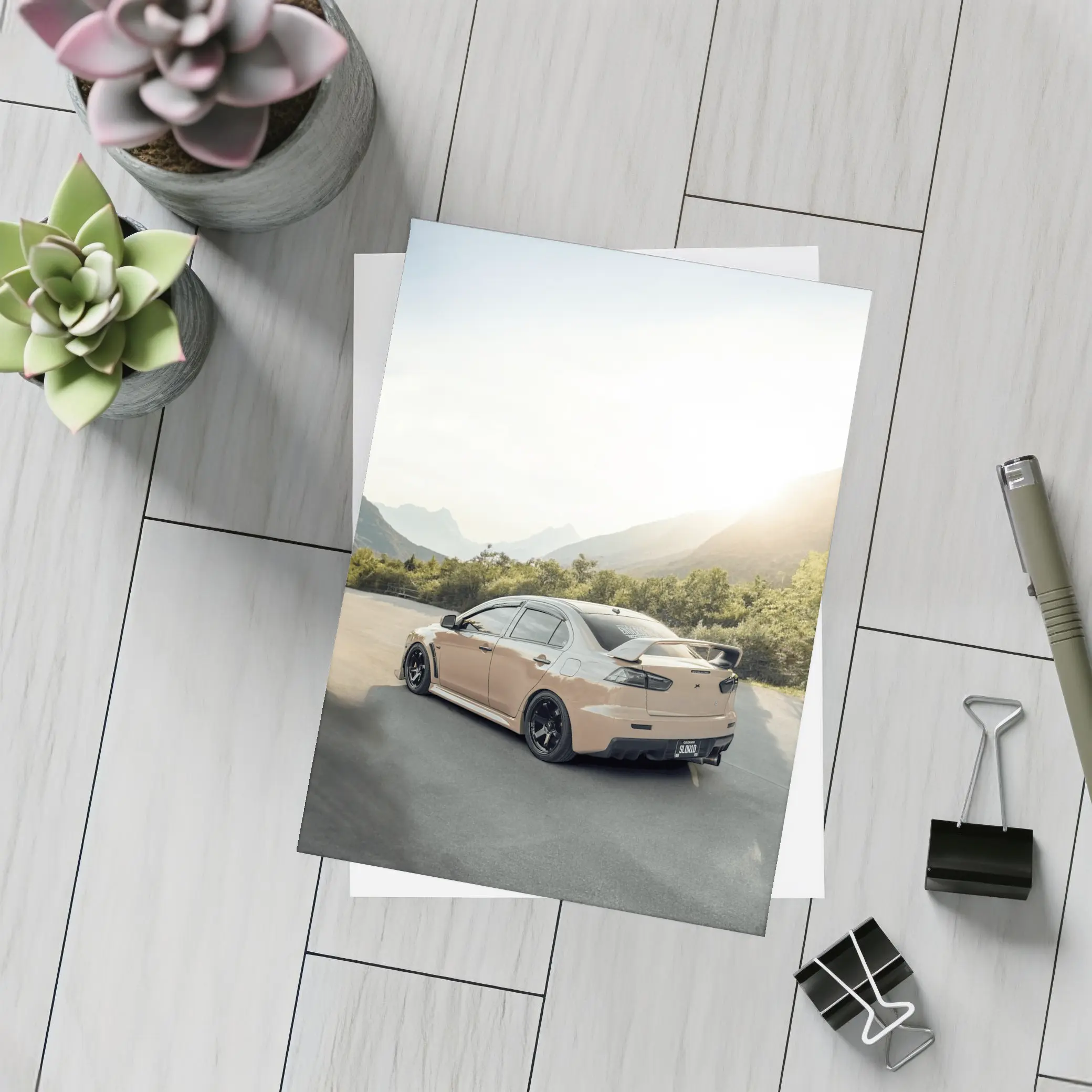 Mitsubishi Lancer Evo Mountain Road Drive – Postcards