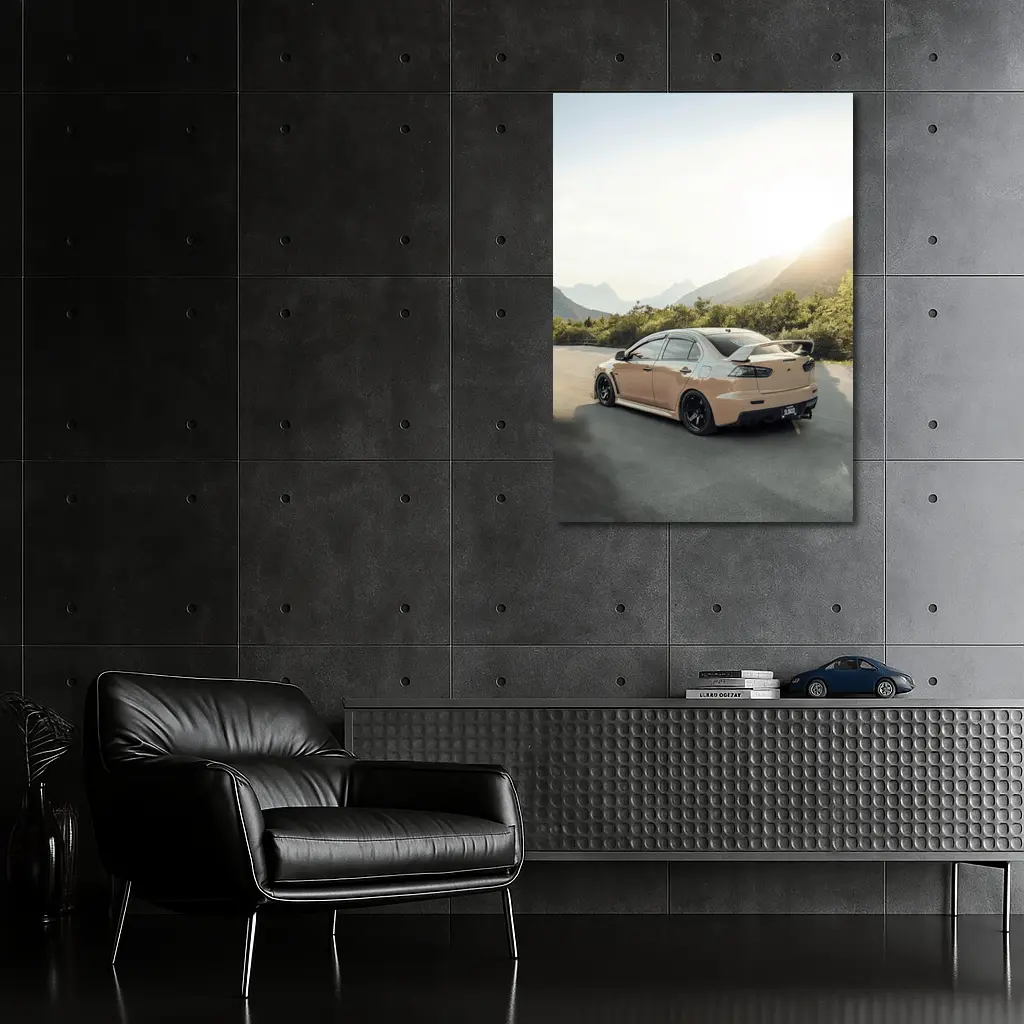 Mitsubishi Lancer Evo Mountain Road Drive – Wall Art