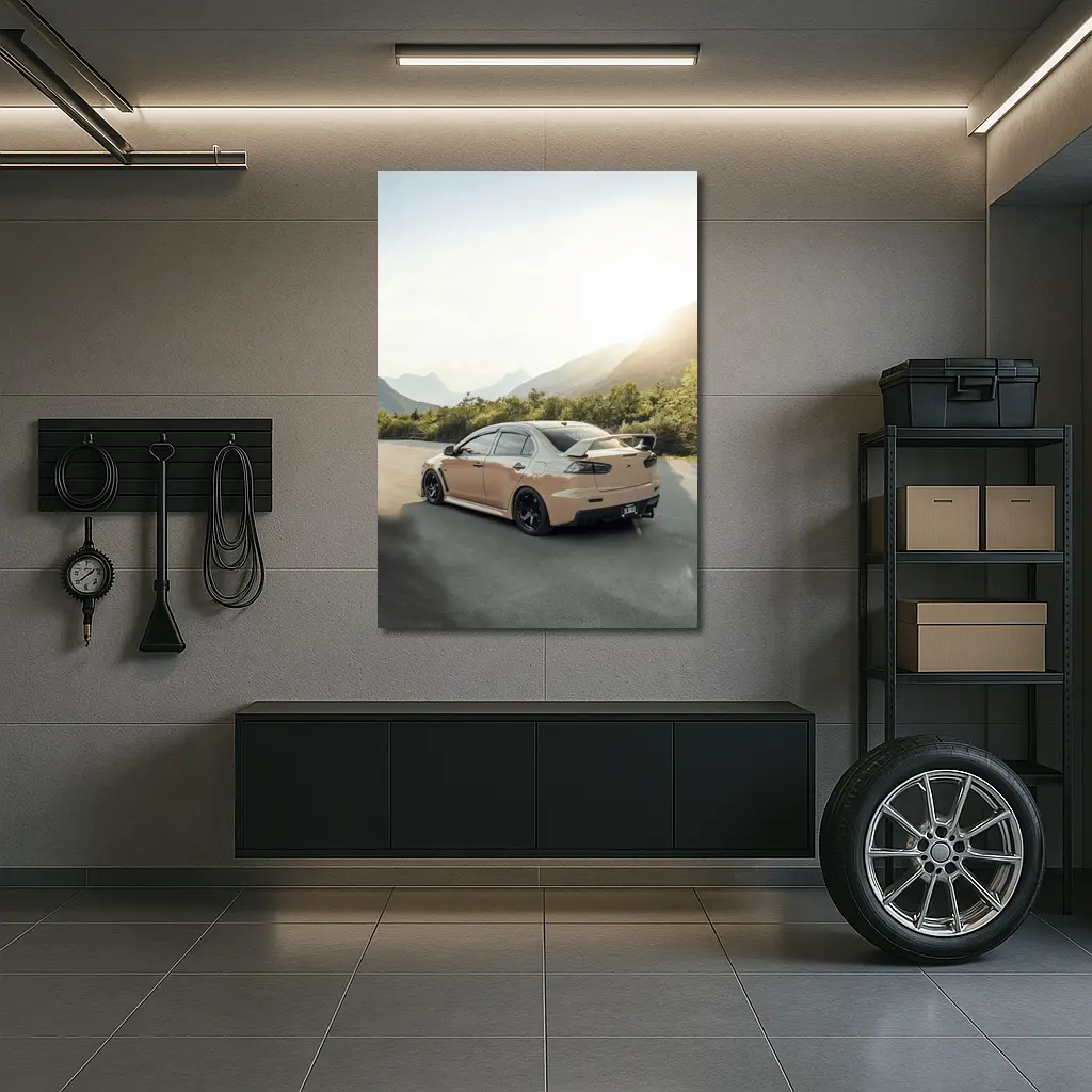 Mitsubishi Lancer Evo Mountain Road Drive – Wall Art
