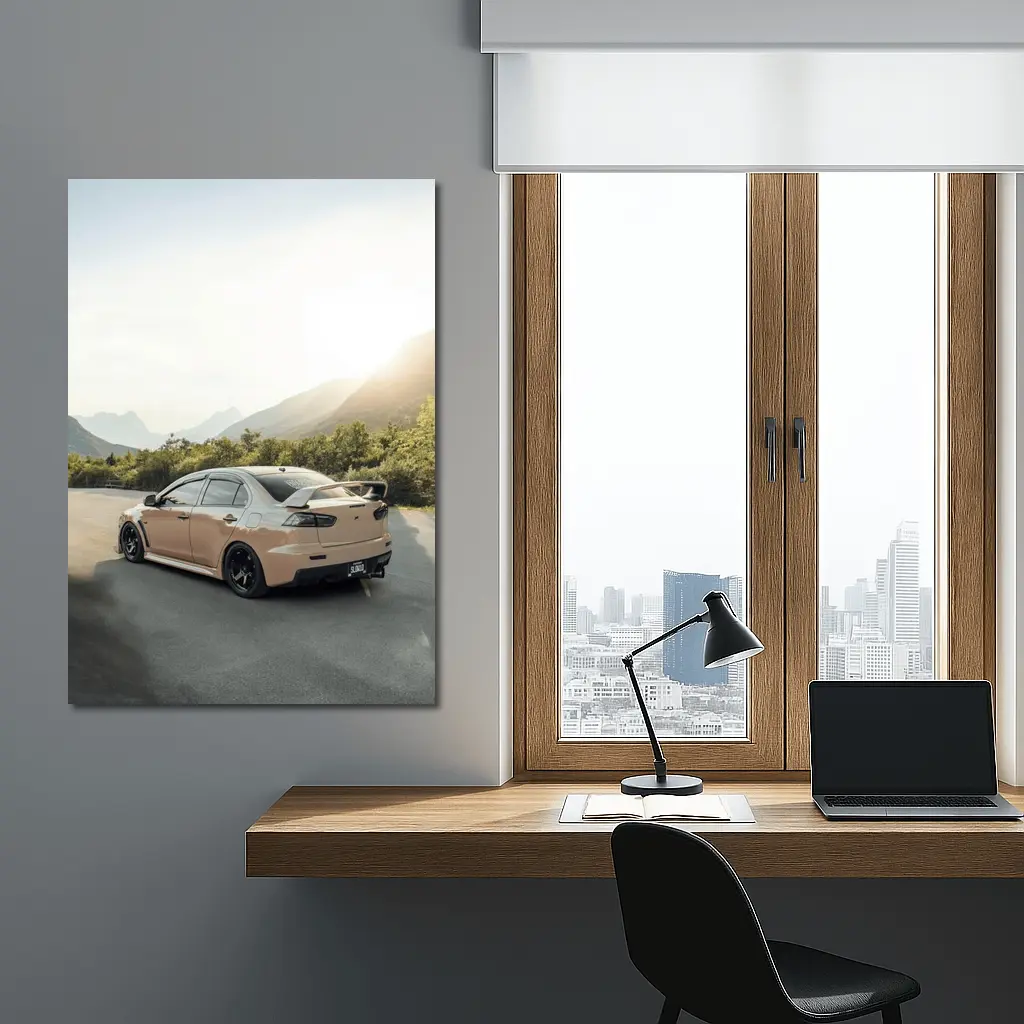 Mitsubishi Lancer Evo Mountain Road Drive – Wall Art