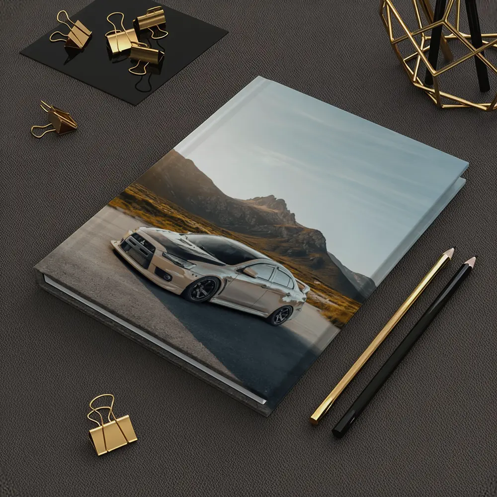 Mitsubishi Lancer Evo Mountain Road Sunset – Notebooks