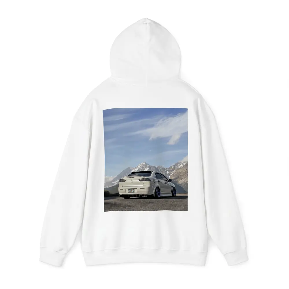 Mitsubishi Lancer Evolution White Mountain Road – Hoodies