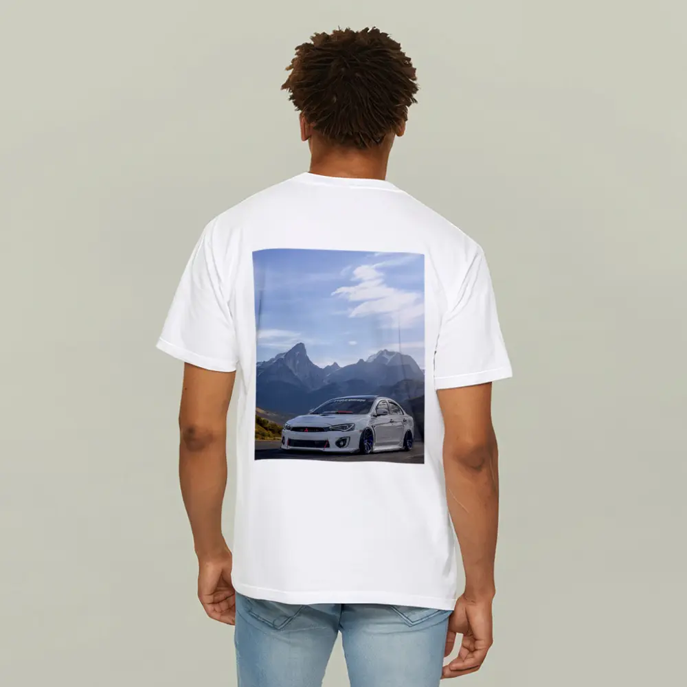 Mitsubishi Lancer Evolution Mountain Road Scene – T-Shirts