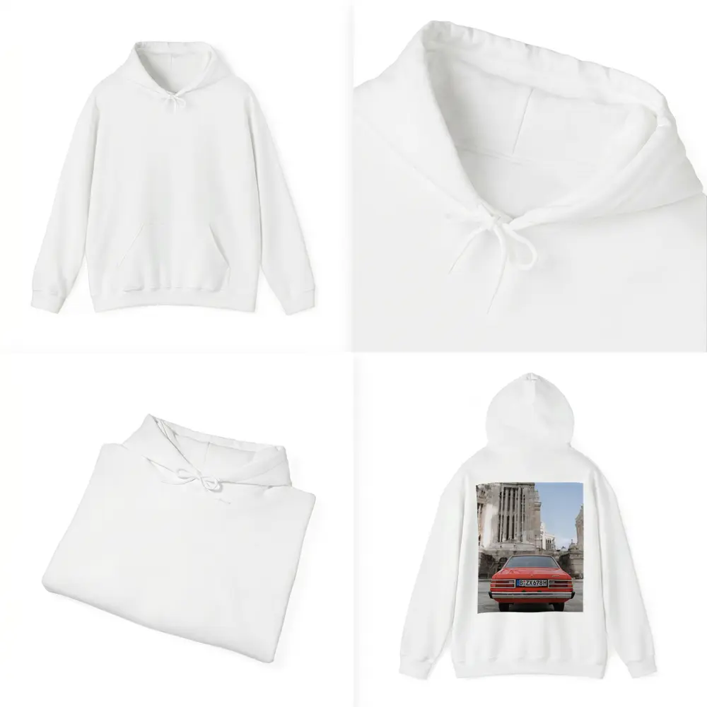 Mitsubishi Lancer Classic Red Old Town Street – Hoodies