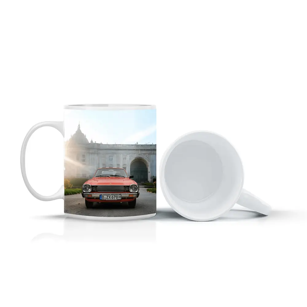 Mitsubishi Lancer Red Classic Car European Palace – Mugs