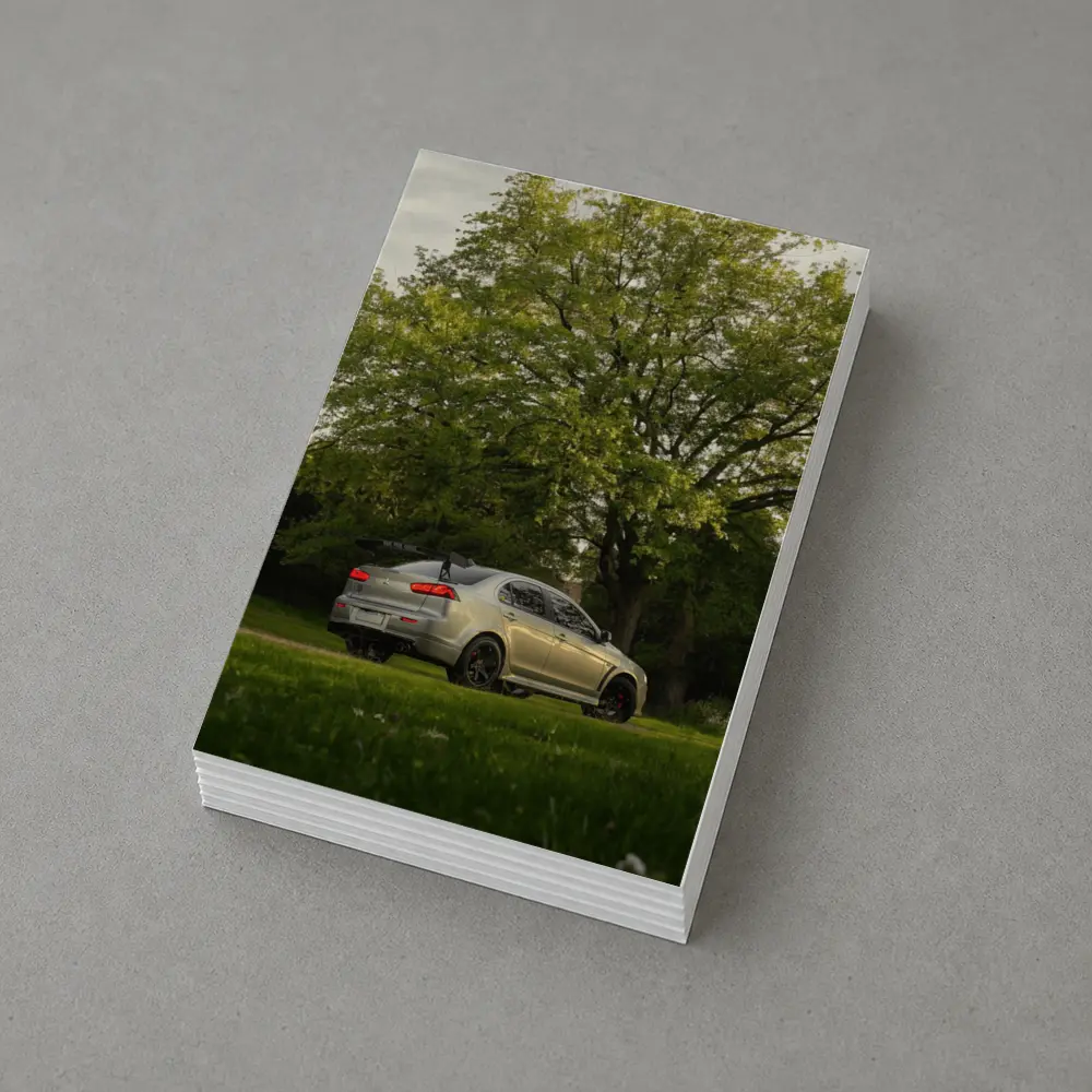 Mitsubishi Lancer Evolution Silver Park Setting – Postcards