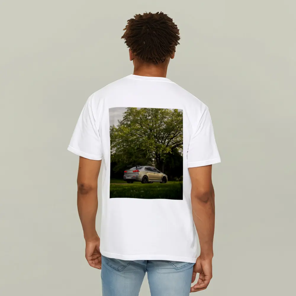 Mitsubishi Lancer Evolution Silver Park Setting – T-Shirts
