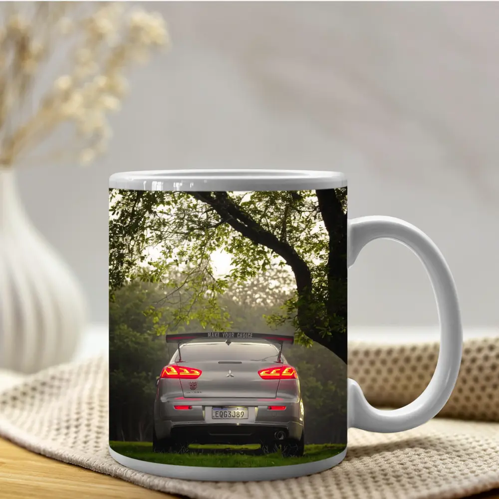 Mitsubishi Lancer Rear View Misty Park – Mugs