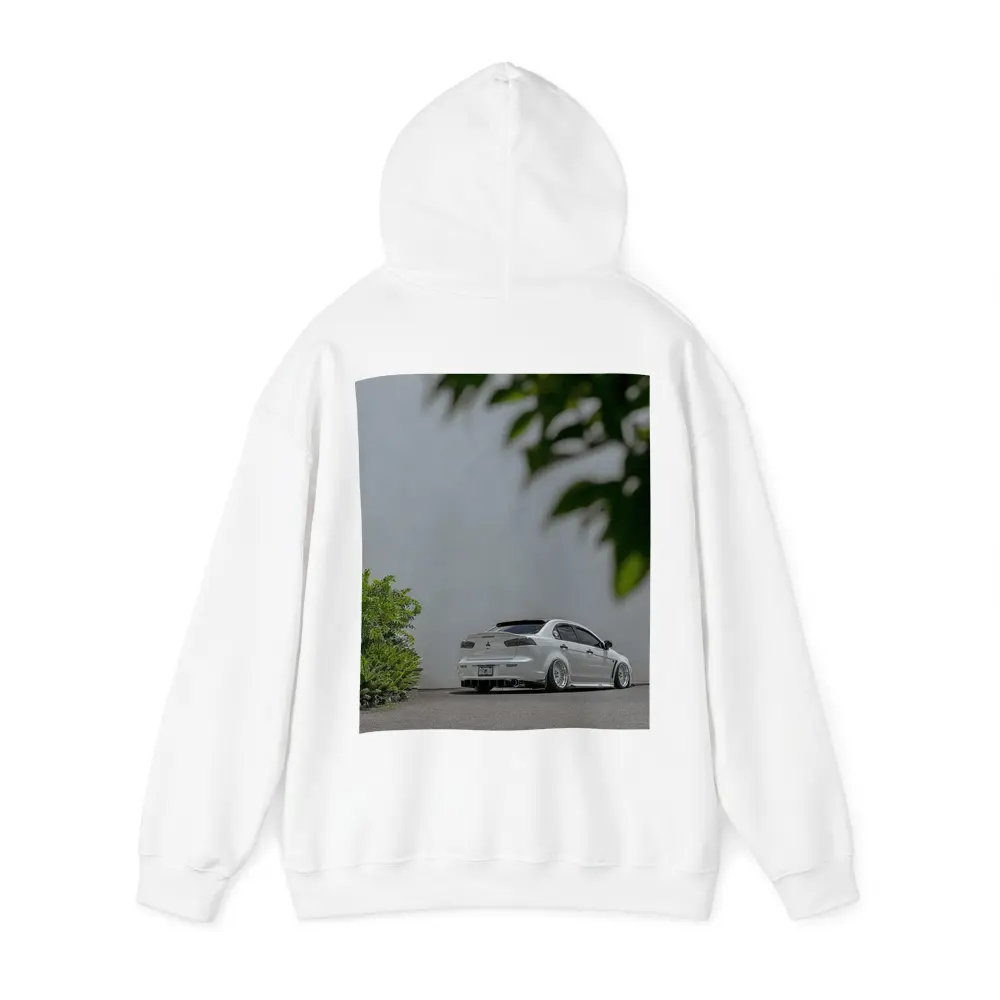 Mitsubishi Lancer White Stance Street Parking – Hoodies