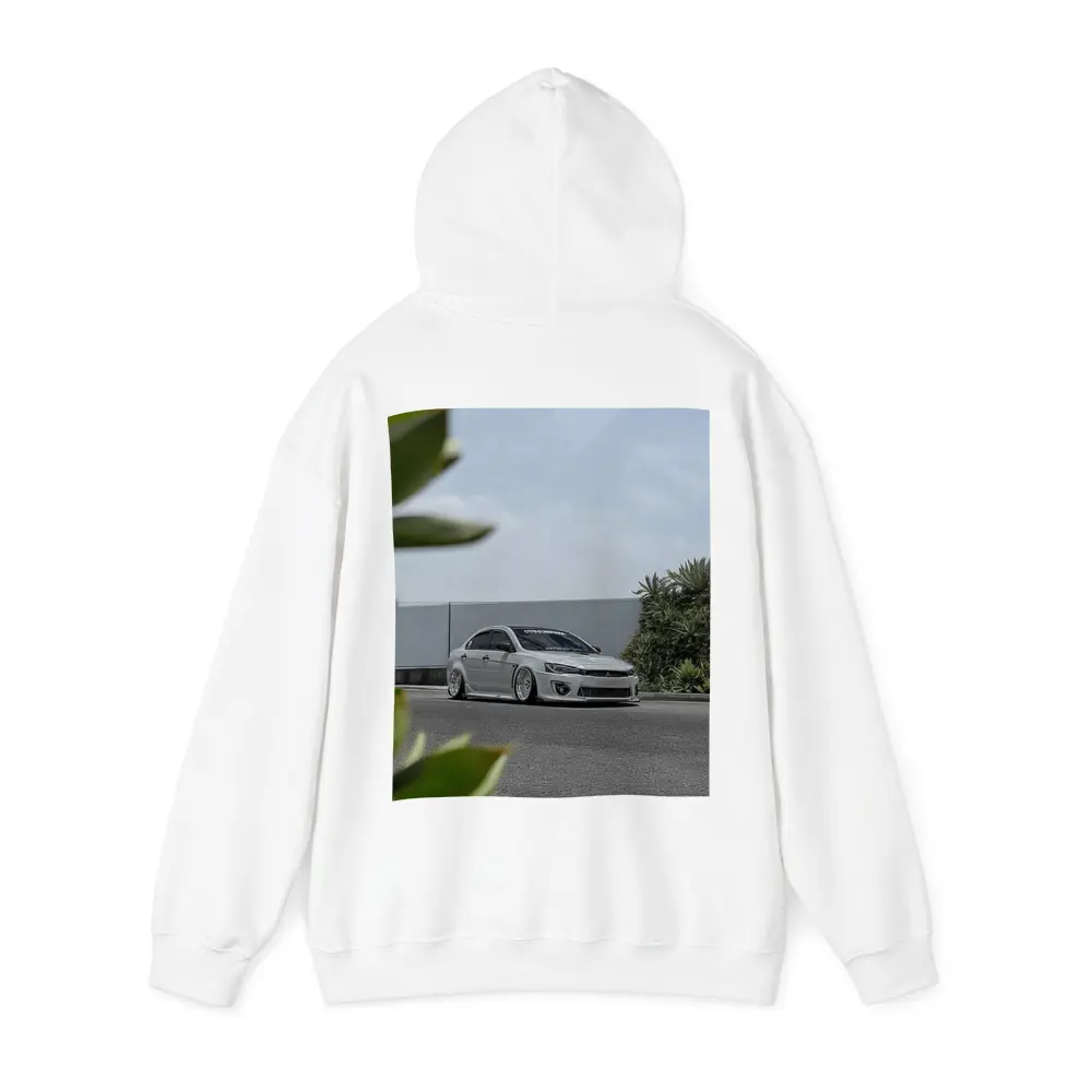Mitsubishi Lancer Bagged White Stance Street – Hoodies