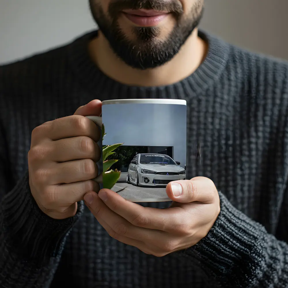 Mitsubishi Lancer Widebody Stance Parking Lot – Mugs