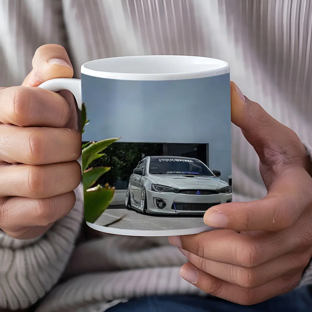 Mitsubishi Lancer Widebody Stance Parking Lot – Mugs