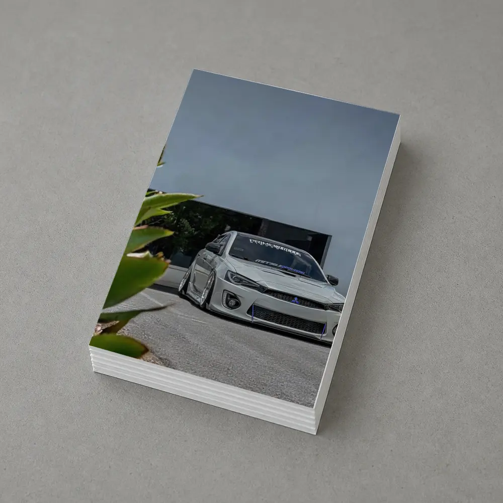 Mitsubishi Lancer Widebody Stance Parking Lot – Postcards