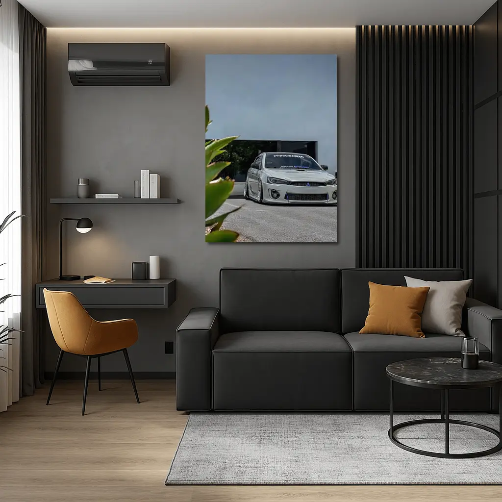 Mitsubishi Lancer Widebody Stance Parking Lot – Wall Art