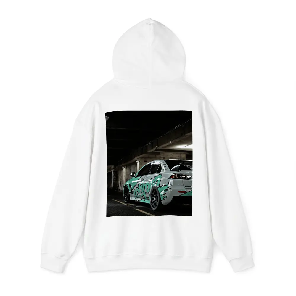 Mitsubishi Lancer Graffiti Wrap Underground Parking – Hoodies