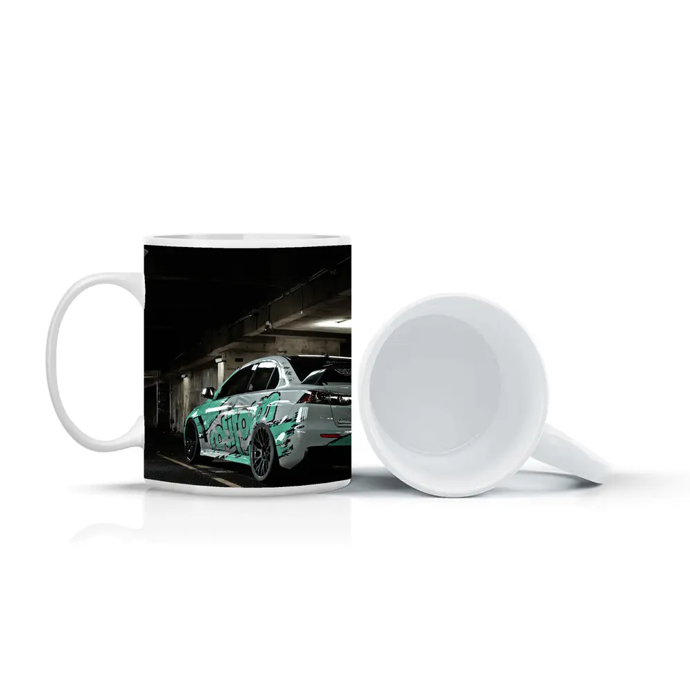 Mitsubishi Lancer Graffiti Wrap Underground Parking – Mugs