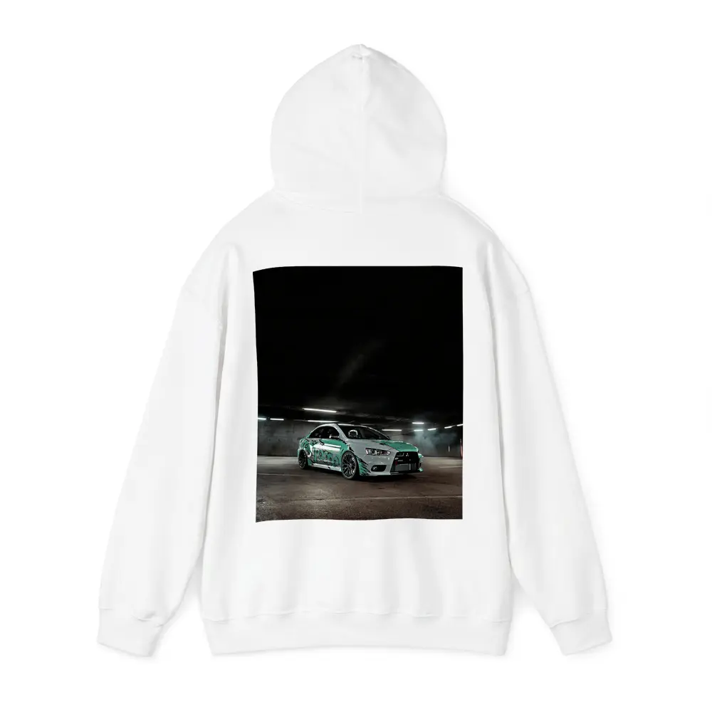 Mitsubishi Lancer Evolution Underground Parking Green Wrap – Hoodies