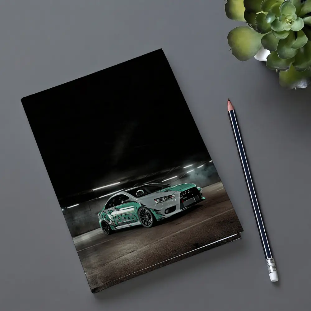 Mitsubishi Lancer Evolution Underground Parking Green Wrap – Notebooks