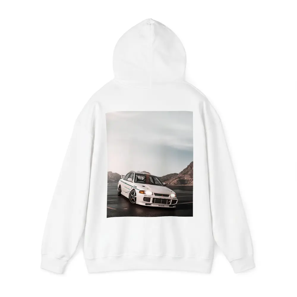 Mitsubishi Lancer Evolution White Mountain Road – Hoodies