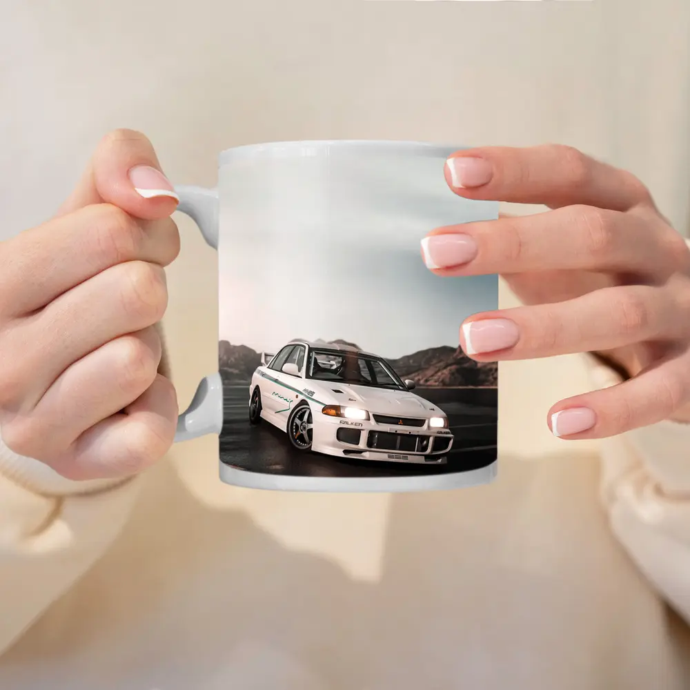 Mitsubishi Lancer Evolution White Mountain Road – Mugs