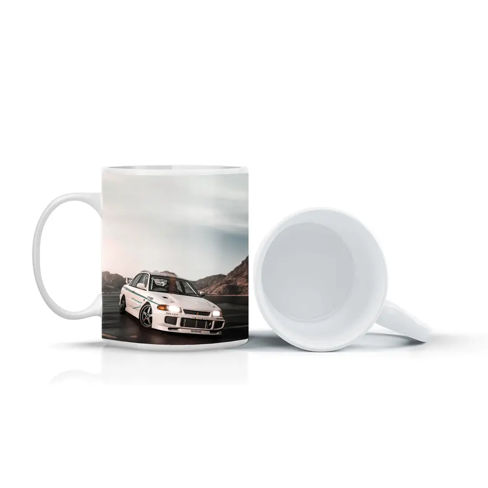 Mitsubishi Lancer Evolution White Mountain Road – Mugs