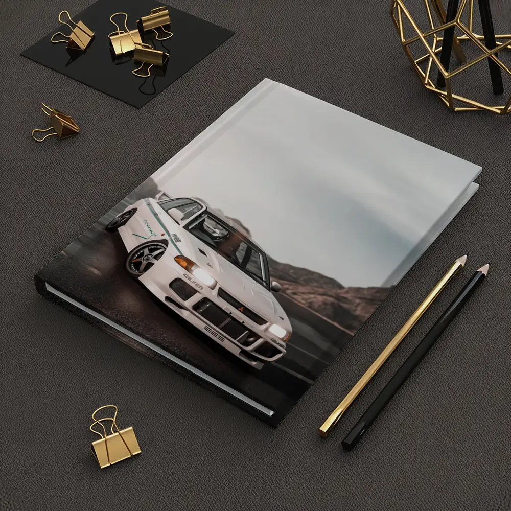 Mitsubishi Lancer Evolution White Mountain Road – Notebooks