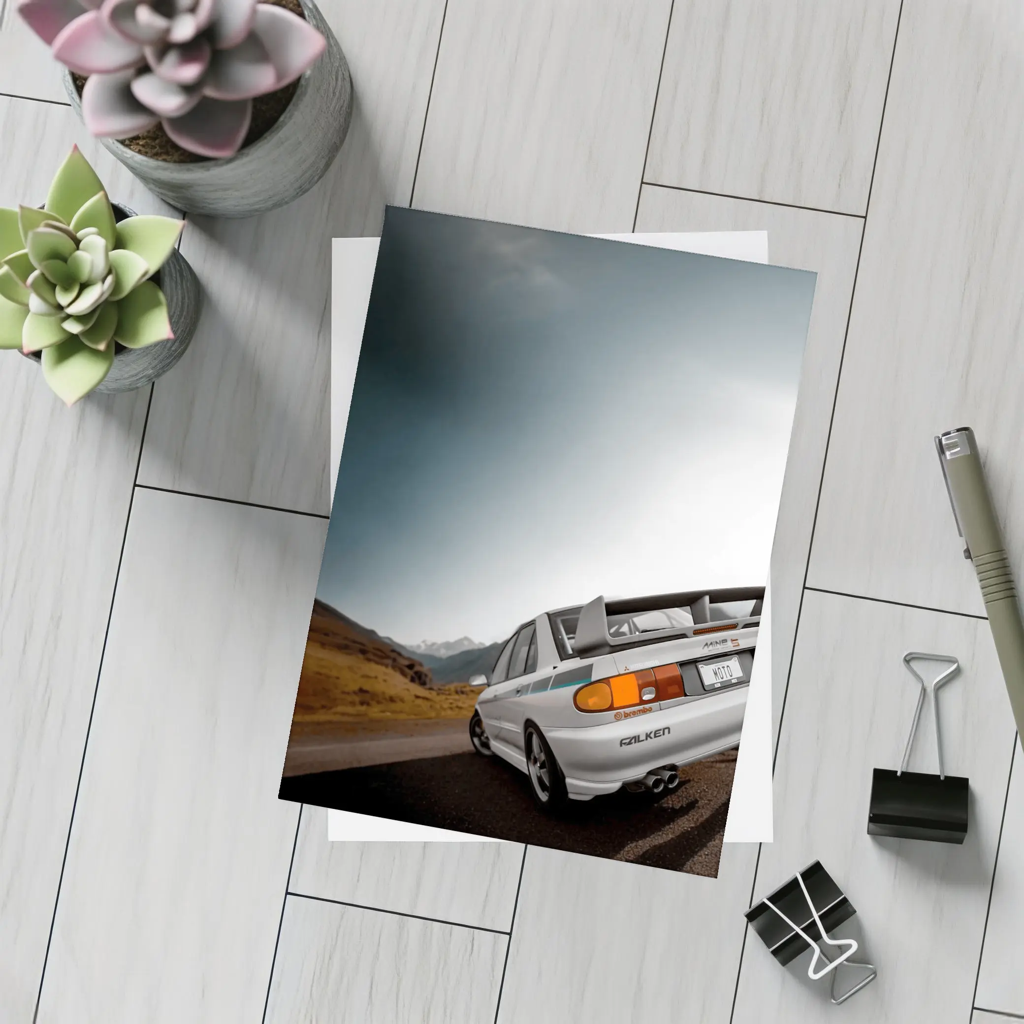 Mitsubishi Lancer Evo Mountain Road Rally – Postcards