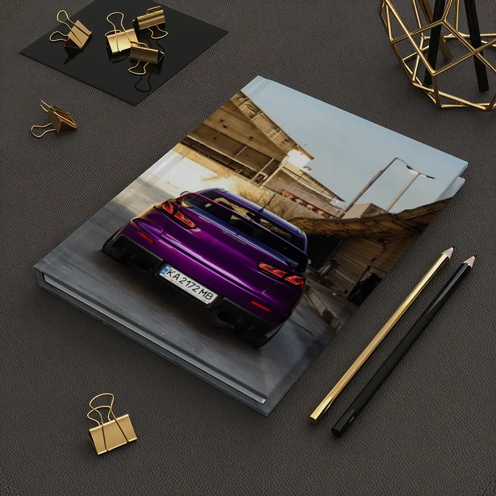 Mitsubishi Lancer Purple Rear Urban Garage – Notebooks
