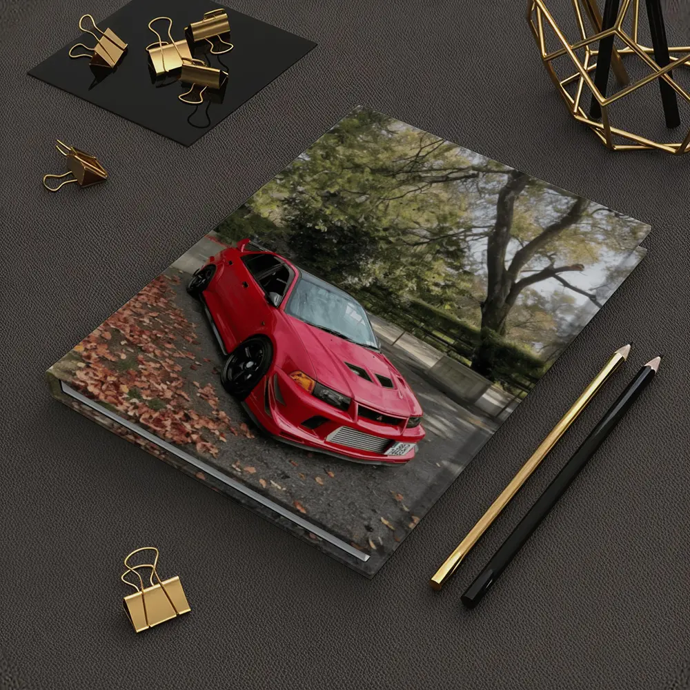 Mitsubishi Lancer Evolution Red Park Setting – Notebooks
