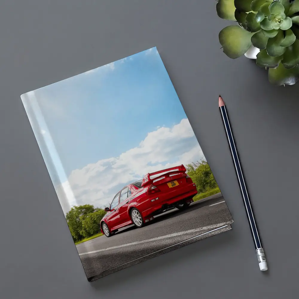 Mitsubishi Lancer Evolution Red Road Drive – Notebooks