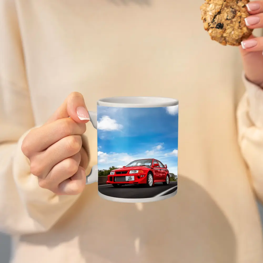Mitsubishi Lancer Evolution Red Road Speed – Mugs