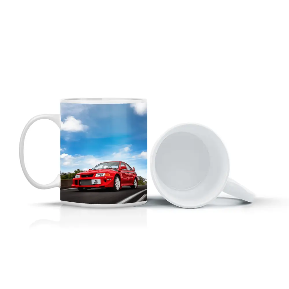 Mitsubishi Lancer Evolution Red Road Speed – Mugs