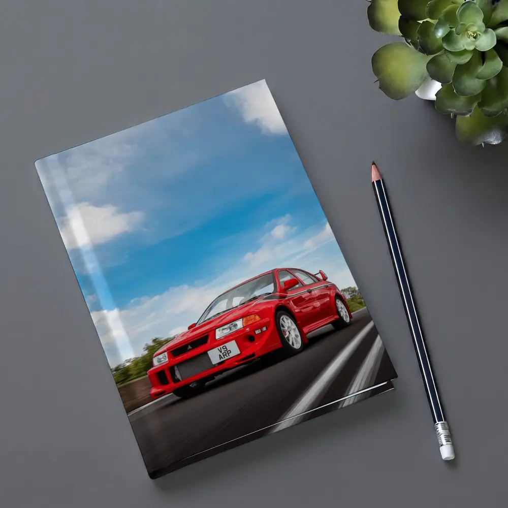 Mitsubishi Lancer Evolution Red Road Speed – Notebooks