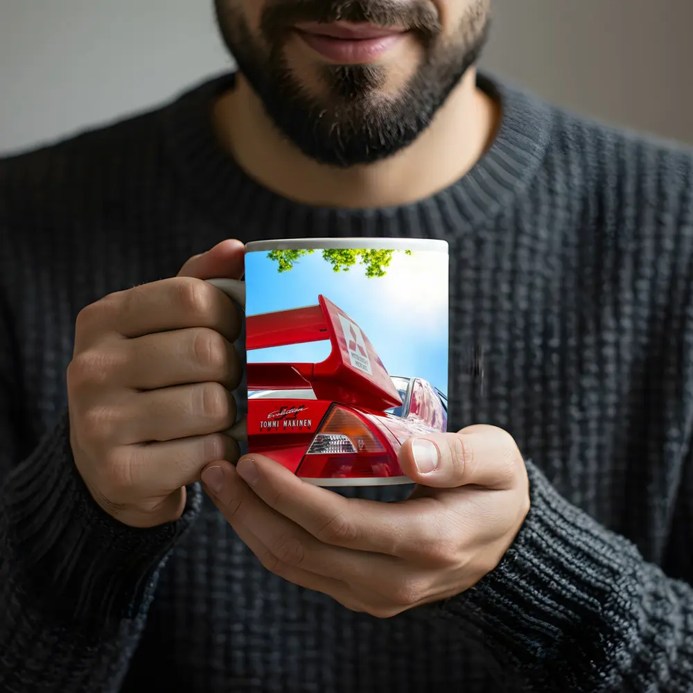 Mitsubishi Lancer Evolution Tommi Makinen Red – Mugs