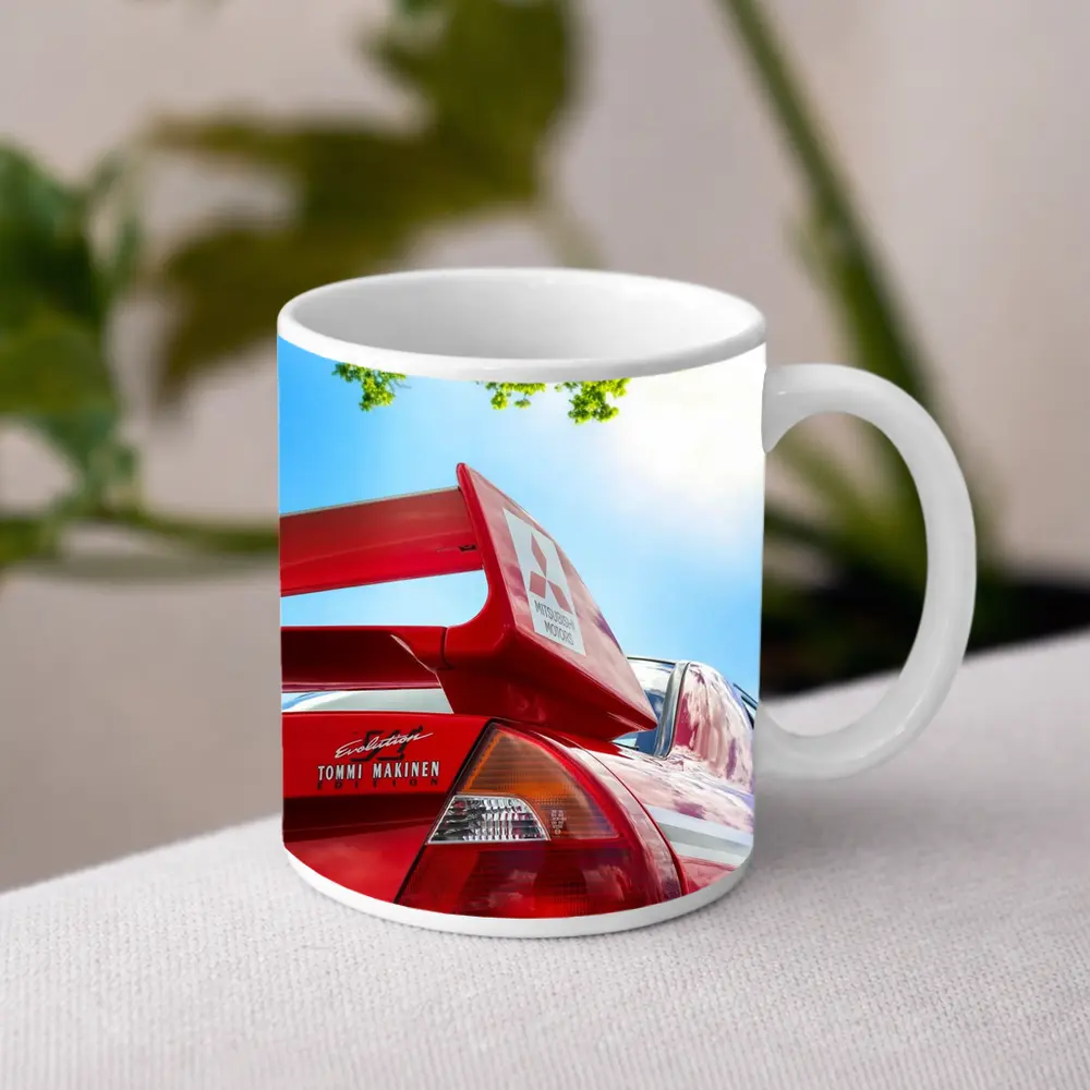 Mitsubishi Lancer Evolution Tommi Makinen Red – Mugs