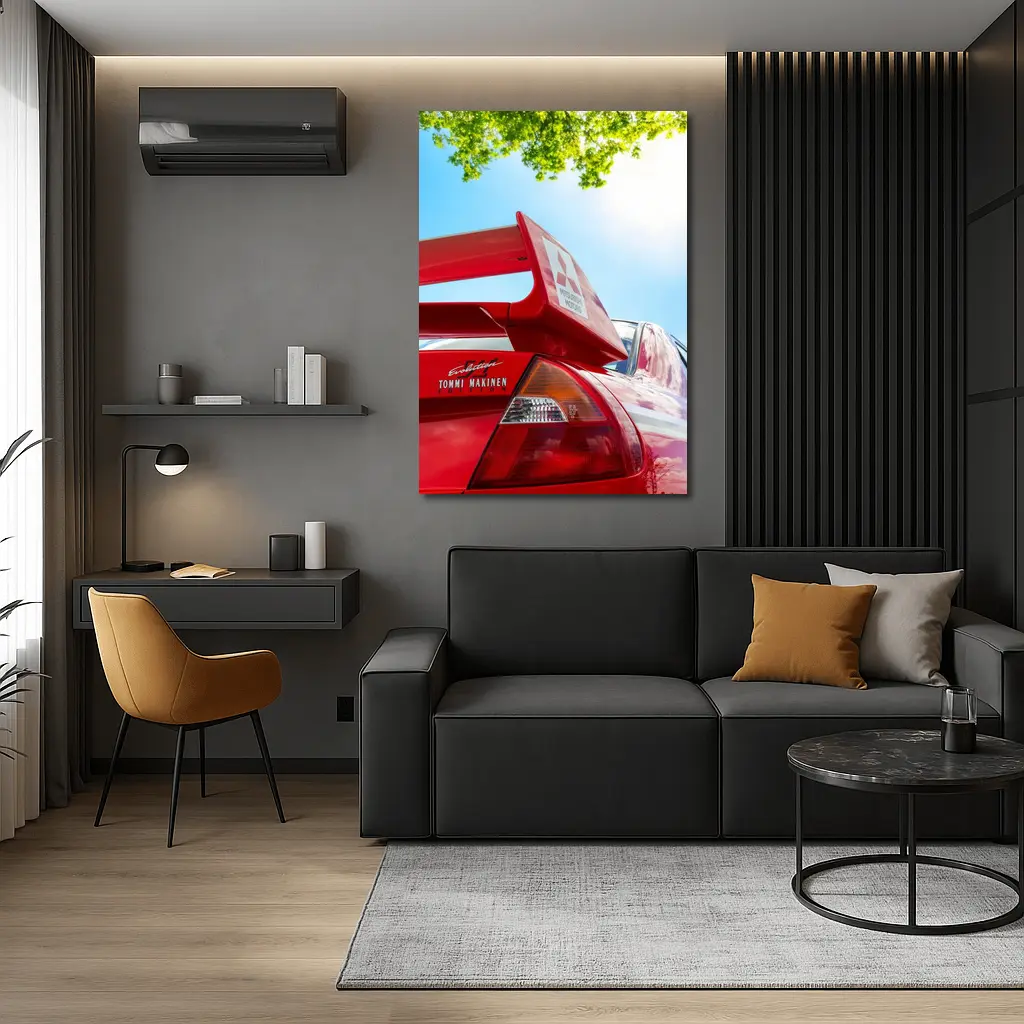 Mitsubishi Lancer Evolution Tommi Makinen Red – Wall Art