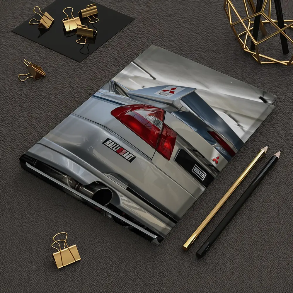 Mitsubishi Lancer Evolution Silver Garage Rear – Notebooks