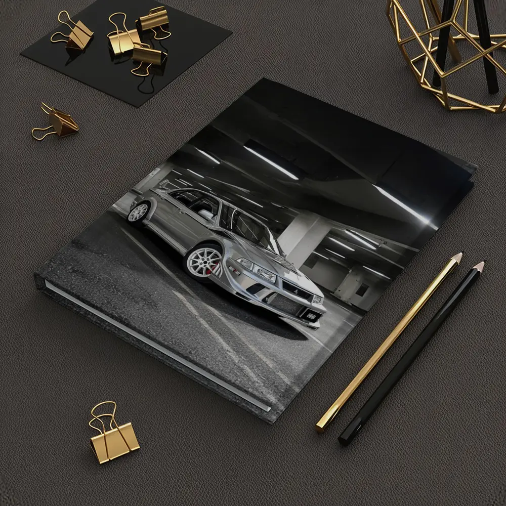 Mitsubishi Lancer Evolution Silver Parking Garage – Notebooks