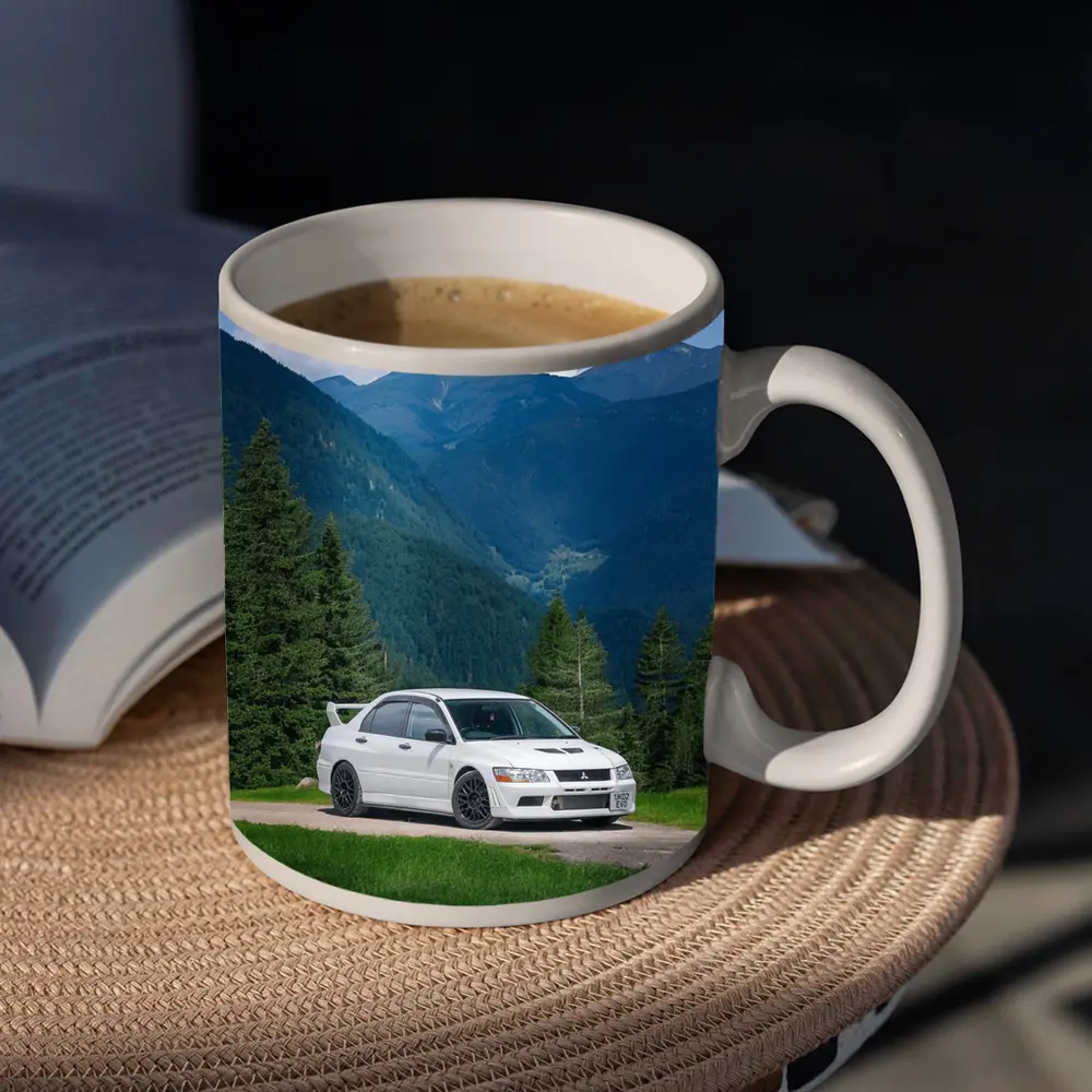 Mitsubishi Lancer Evolution White Mountain Road – Mugs