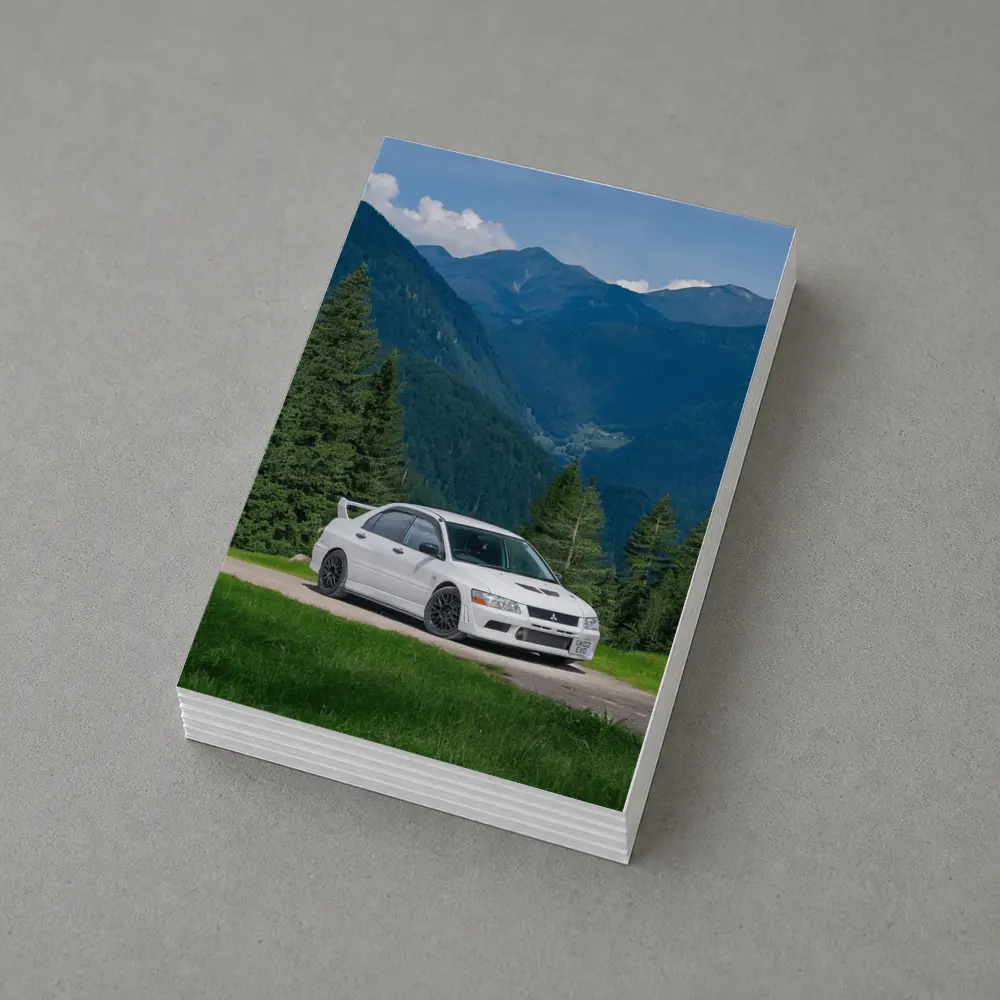 Mitsubishi Lancer Evolution White Mountain Road – Postcards
