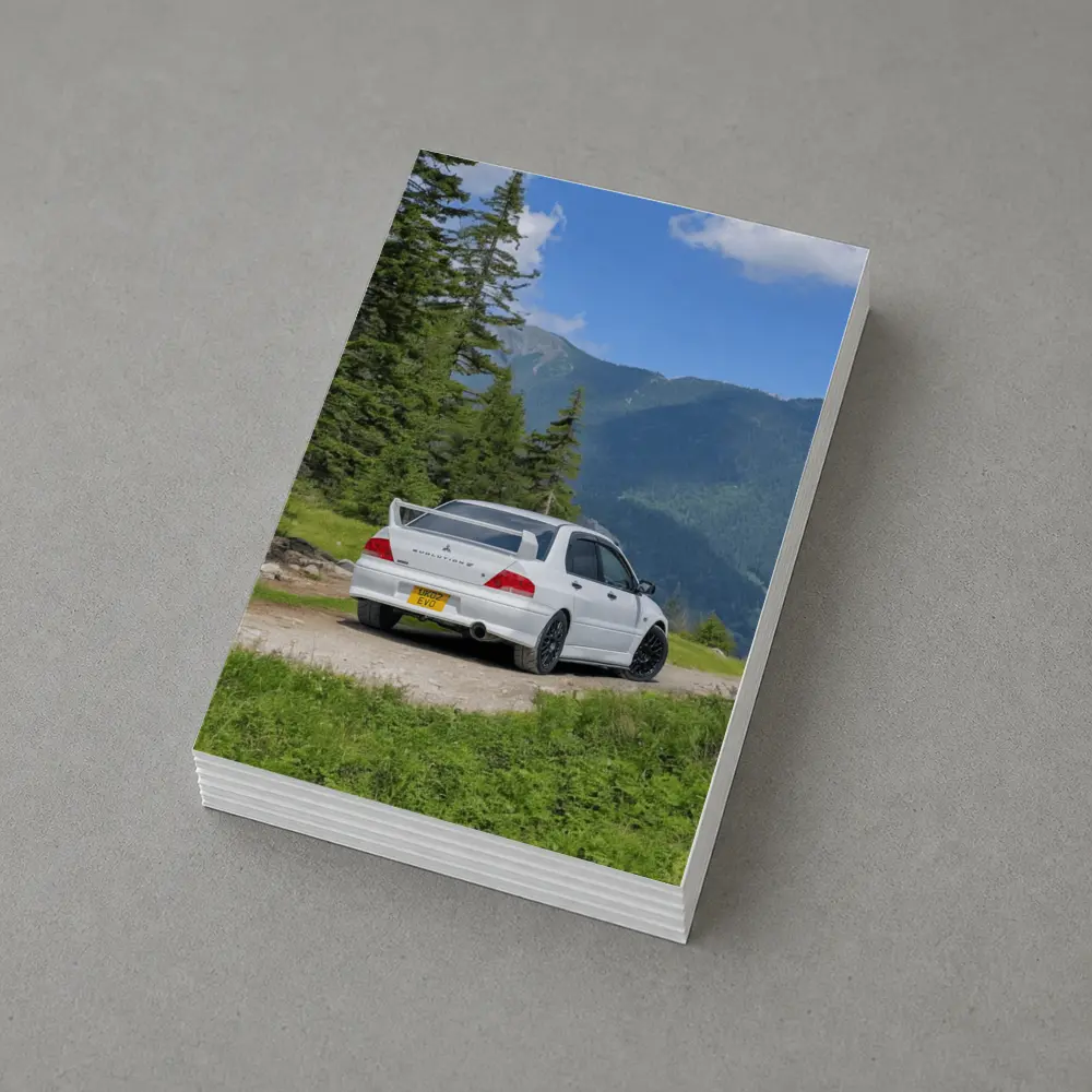 Mitsubishi Lancer Evolution White Mountain Road – Postcards